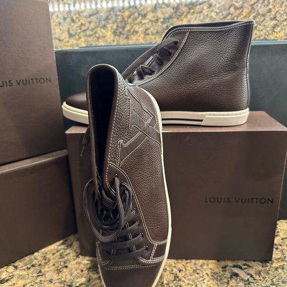 Louis Vuitton high top sneaker boots EUC 38 - Picture 3 of 9
